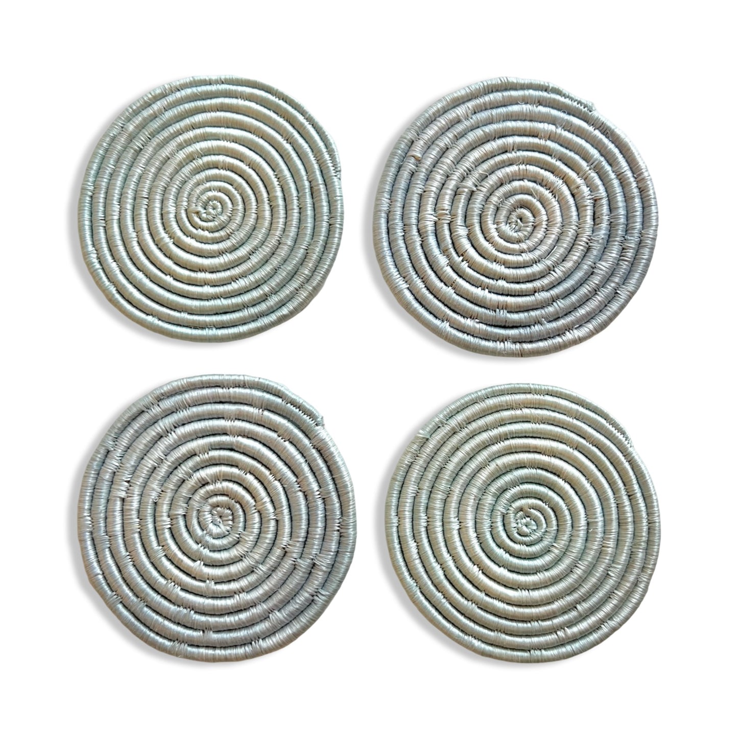 Light Blue Coasters Set of 4