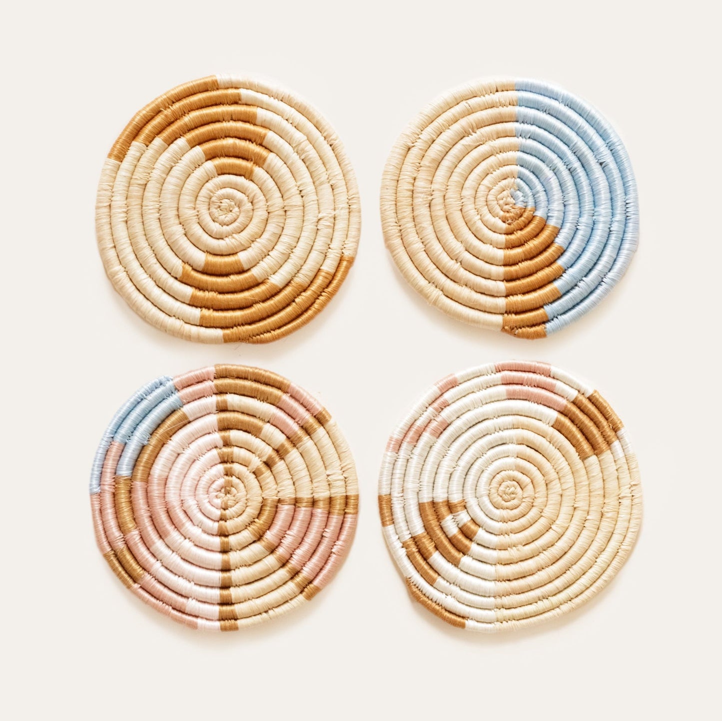 Mixed Abstract Form Coasters Set of 4