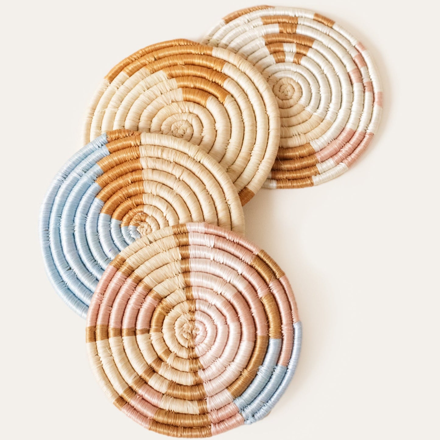 Mixed Abstract Form Coasters Set of 4